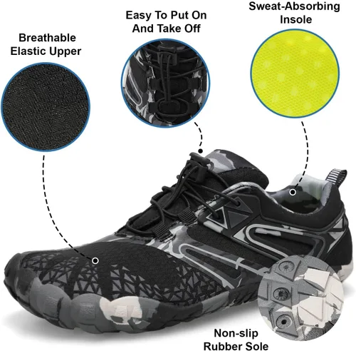 Vista 2 de XIHALOOK Zapatos deportivos de senderismo para mujer y hombre, de secado rápido, descalzos para playa, caminar, kayak, surf, entrenamiento