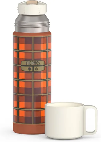 Vista 9 de THERMOS Botella de bebidas de acero inoxidable de 16 oz. - Cuadros verdes