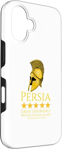 Vista 3 de iPhone 16 Alexander The Great - Persia - Ancient Greek History Meme Case