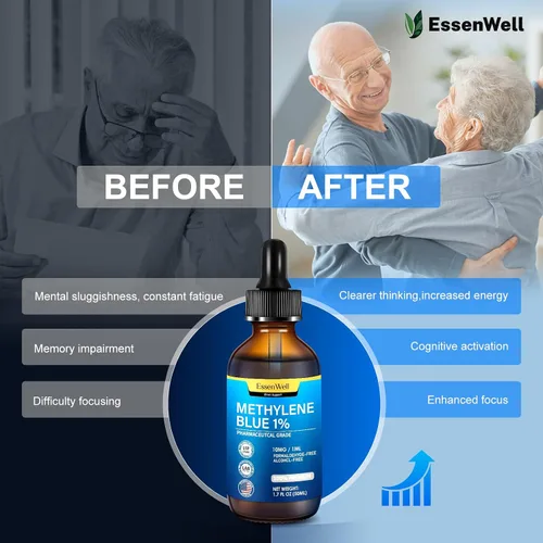 Vista 6 de Grado farmacéutico azul de metileno 4.06 fl oz,1% USP Grado Solución Mezcla Vitamina