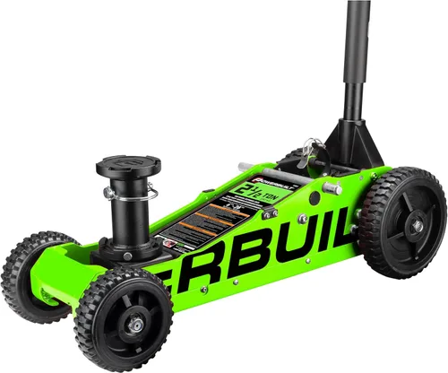 Vista 8 de Powerbuilt Gato de garaje de triple elevación de 3000 libras, vehículo resistente, camión, automóvil, motocicleta, elevación de transmisión