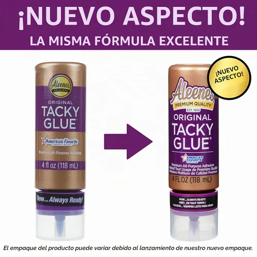 Vista 7 de Aleene's Pegamento pegajoso original para manualidades en botella siempre lista, no tóxico, se seca transparente, 4 onzas líquidas