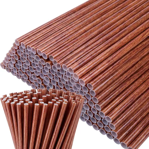 Vista 9 de Domensi 50 pajitas de plástico desechables para beber, reutilizables, bandera a rayas, suministros para fiestas de verano para decoración