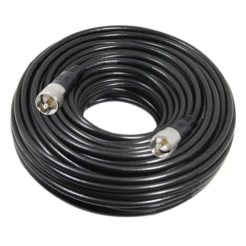 Vista 13 de Cable coaxial RG8x, Cable coaxial CB, 1 pie UHF PL259 Macho a Macho Cables de antena CB de baja pérdida, 50 ohmios para radio HAM, analizador