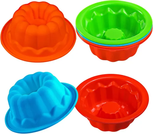 Vista 9 de Webake 36 piezas de silicona de platino Puto Molder filipino de tamaño pequeño, 2.2 pulgadas reutilizable Kutsinta para vaporera, taza de repuesto