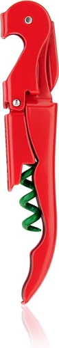 Vista 17 de True Truetap Sacacorchos de camarero de doble bisagra, abridor de botellas de vino de acero inoxidable con cortador de papel de aluminio Negro