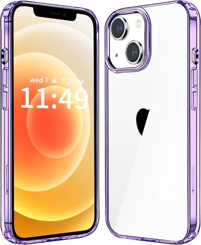 Vista 13 de JJGoo Compatible con iPhone 12 y 12 Pro funda transparente, transparente a prueba de golpes, delgada, antiarañazos, carcasa protectora trasera