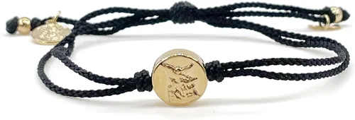 Vista 6 de St Michael Archangel Coin Medal on Adjustable Red Cord Wrist Adjustable Bracelet