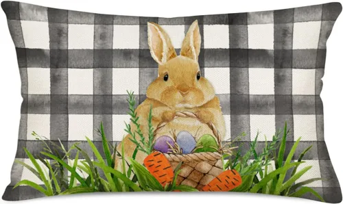 Vista 17 de Holly Jolly - Fundas de almohada navideñas de copos de nieve azul claro, decoración de casa de campo, funda de almohada de 12 x 20 pulgadas, fundas