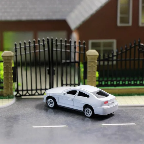 Vista 4 de 10pcs HO Escala Modelo Vehículo Coche 1:87 Arquitectura Modelo Tren