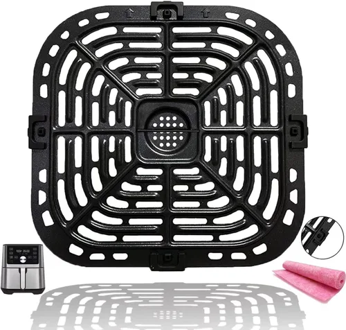 Vista 12 de Bandeja para freidora de aire para freidora de aire de 2 cuartos de galón Dash PowerXL Gowise Chefman, revestimiento mejorado de doble capa