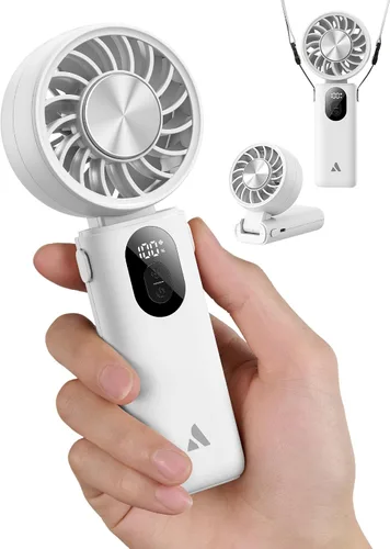 Vista 12 de Aecooly Mighty Ventilador portátil de mano Refrigeración máxima de 20 Beige
