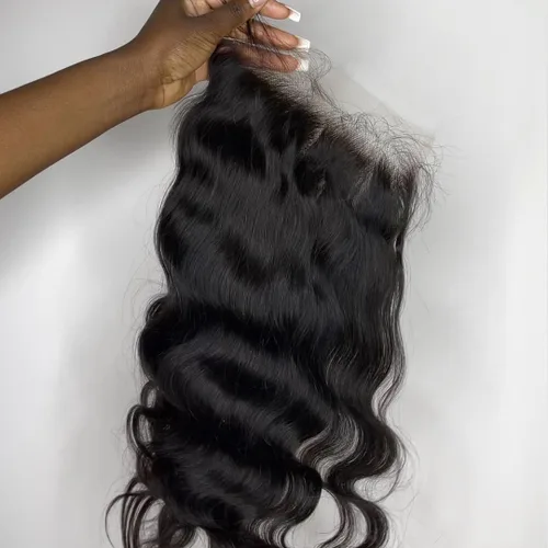 Vista 56 de BEEOS Frontal de Encaje HD de 13 x 4 pulgadas Solamente, cabello humano virgen lacio de color rubio 613, línea de cabello prearrancado de 0.10mm