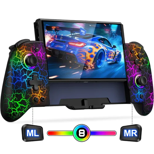 Vista 13 de Gammeefy Switch Controllers Compatible with Nintendo Switch/Switch OLED, One-Piece Joypad Controller Replacement for Switch Pro Controller with 9