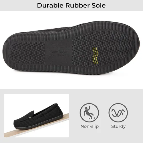 Vista 6 de EverFoams Mocasines de microgamuza transpirables para interiores y exteriores para mujer
