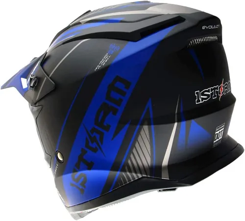 Vista 5 de 1Storm - Casco de motocross para adultos BMX MX ATV Dirt Bike Downhill Mountain Bike, estilo de carreras H637