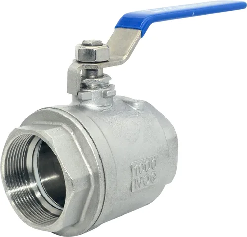 Vista 7 de DAN SPEED 1" NPT Hembra SS 316 Válvula de Bola de Puerto Completo de Acero Inoxidable con Mango de Vinilo WOG1000