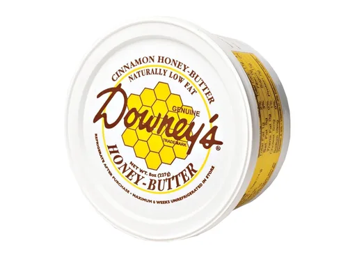 Vista 2 de AmishTastes Downey's - Paquete variado de mantequilla de miel natural, sabores originales y canela, 48 onzas