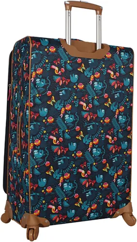 Vista 3 de Lily Bloom Juego de equipaje colección de maletas de 4 piezas con ruedas giratorias para mujer Azul marino