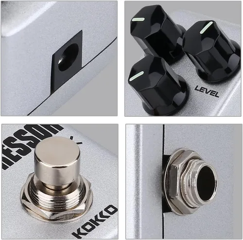Vista 2 de Dilwe Pedal de efecto Mini compresor de guitarra Pedal de sostenedor para accesorios de guitarra eléctrica