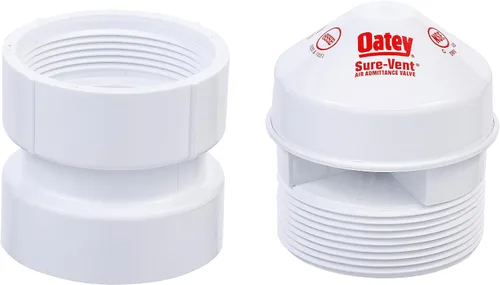 Vista 2 de Oatey 39017 VÁLVULA ADM DE AIRE SURE-VENT, 1-1 / 2 pulgadas por 2 pulgadas, color blanco