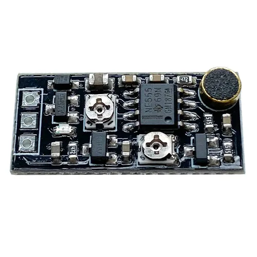 Vista 3 de 2PCS DC 3V-15V 5V 12V Interruptor de Retardo con Control de Voz Micrófono en Miniatura Activado por Sonido Módulo de Retardo de Tiempo de Apagado