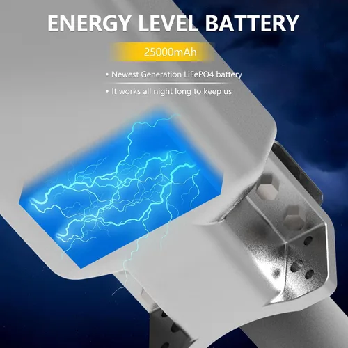 Vista 4 de Farolas solares impermeables para exteriores, iluminación de patio al aire libre del atardecer al amanecer con sensor de movimiento, control remoto