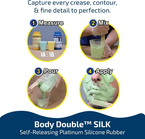 Vista 2 de Cuerpo Doble Seda Lifecasting Silicona - Unidad de Pinta
