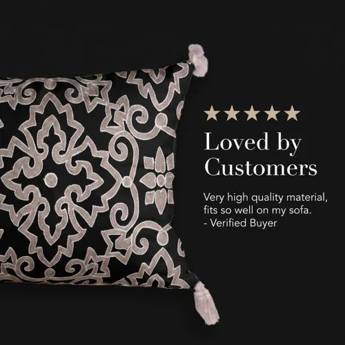 Vista 5 de Decozen Funda de almohada bordada para decoración del hogar para sala de estar, dormitorio, automóvil, oficina, estudio, fundas de almohada