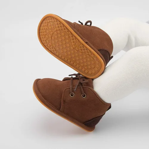 Vista 3 de Casazoe Zapatos Oxford de piel sintética para bebés, niños y niñas, mocasines de boda, zapatos de vestir para bautismo para niños pequeños, zapatos