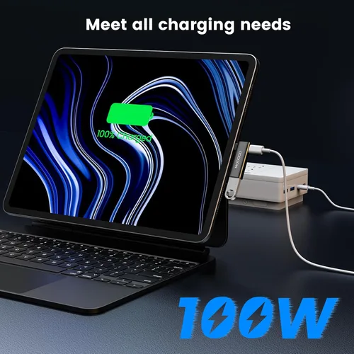 Vista 10 de MOGOOD Adaptador USB C OTG 2 en 1 con carga PD de 100 W