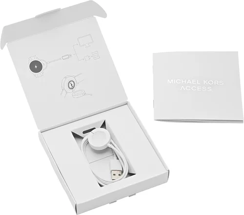 Vista 2 de Michael Kors Access Smartwatch Charger - Blanco (Modelo: MKT0002) Compatible con los modelos Access Heart Rate