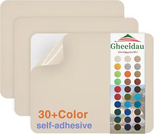 Vista 33 de Gheeidau Parche de reparación de lienzo de 9 x 11 pulgadas, 3 piezas, impermeable, parche de reparación de tela autoadhesiva para tiendas