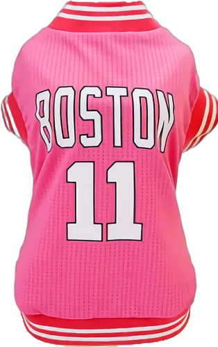 Vista 10 de Ropa para perros Camiseta transpirable de malla de baloncesto, ropa para mascotas, ropa deportiva para cachorros, camisa para perros de moda de Azul