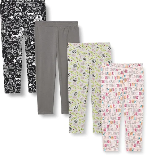 Vista 21 de Amazon Essentials Disney Marvel Star Wars Frozen Leggings para niñas y niños pequeños, multipaquetes