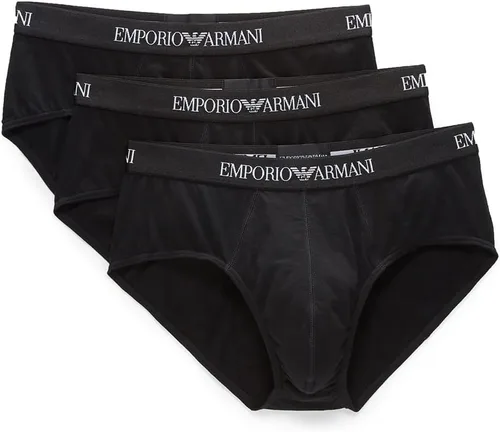 Vista 13 de Emporio Armani calzoncillos de algodón, 3 unidades, para hombre Negro/Blanco/Rojo