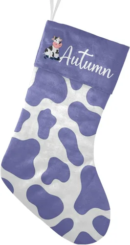 Vista 18 de Calcetines de Navidad con lindo panda verde personalizado con nombre, medias de Navidad personalizadas para la temporada de vacaciones familiares