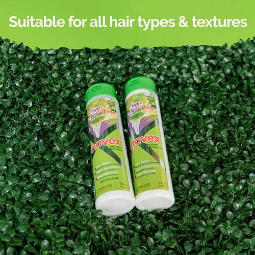 Vista 9 de NOVEX Champú 10.1oz + Acondicionador 10.1oz Set (Super Aloe Vera)