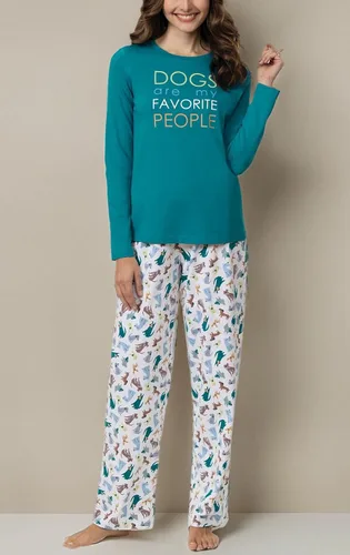 Vista 6 de PajamaGram Conjunto de pijamas para mujer - Pijamas de algodón, 100% algodón