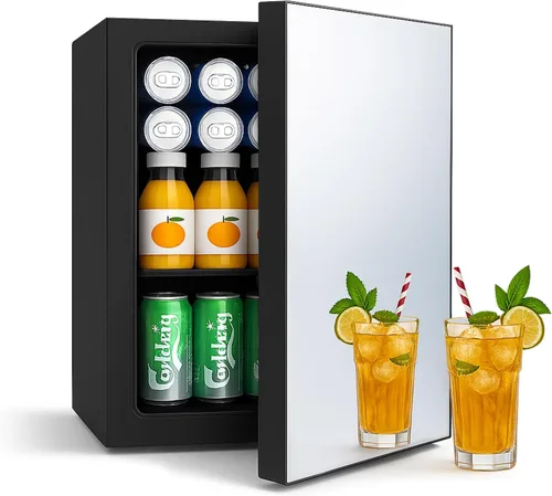 Vista 12 de Mini Refrigerador Compacto de 24 Latas/0.9 Pies Cúbicos para Refrescos, Bebidas, Cerveza o Vino, Pequeño Refrigerador Enfriador de Bebidas Portátil