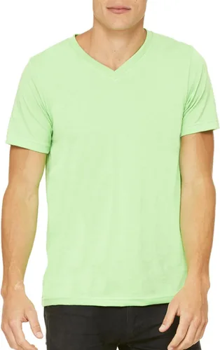 Vista 2 de Bella+Canvas Camiseta de punto suave con cuello en V para hombre