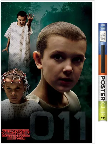 Vista 18 de Trends International Netflix Stranger Things - Póster de pared de Eleven, 14.725 x 22.375 pulgadas, versión enmarcada de madera de granero