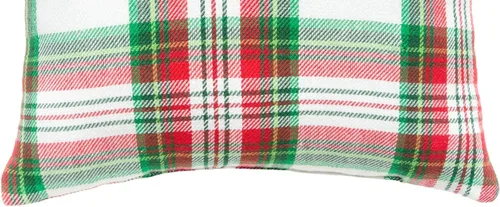 Vista 3 de C&F Home Carter - Almohada de Navidad tejida a cuadros, 18 x 18 pulgadas, color rojo