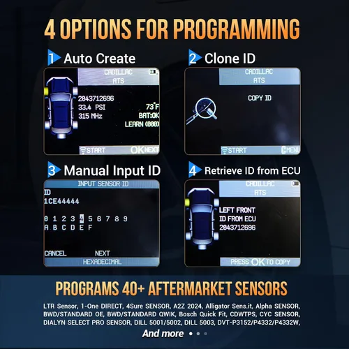 Vista 5 de Herramienta de Programación TPMS LAUNCH TSAP-3, Activa/Lee/Reaprende Todos los Sensores TPMS, Programa Más de 20 Sensores Posventa, Servicio