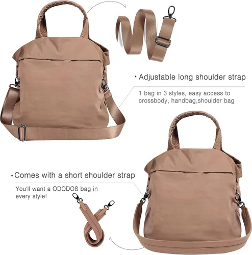 Vista 3 de ODODOS Bolsas Hobo Multi 2.0 de 19L con 2 correas para mujer, bolsos de mano, bolsos cruzados