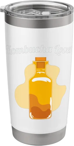 Vista 8 de Kombucha Organic Kombucha Brewing Scoby Starter Kombucha - Vaso aislado de acero inoxidable Negro