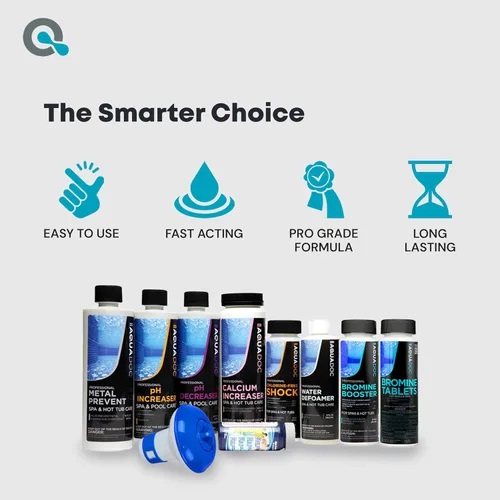 Vista 9 de Aquadoc Kit de iniciación de bromo para bañera de hidromasaje para spas, kit completo de mantenimiento de spa con tabletas de bromo y kit completo