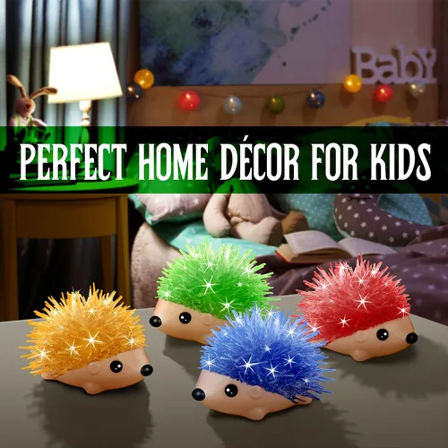 Vista 6 de Kit de Cultivo de Cristales - 2 Erizos de Colores Vibrantes para Cultivar - Kits de Ciencia para Niños de 6-8 Años, Excelentes Juguetes de Regalo