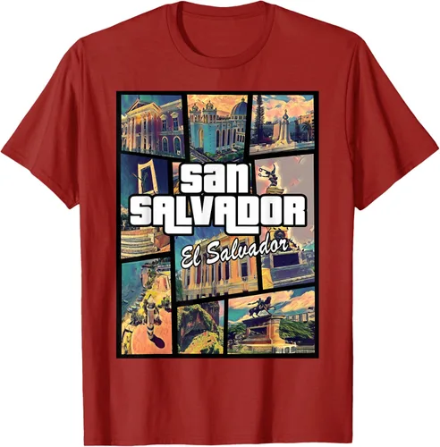 Vista 65 de Camiseta Orgullosa de San Salvador Capital El Salvador