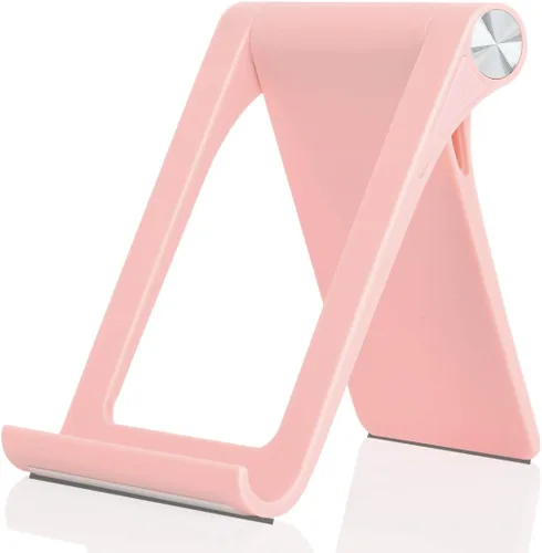Vista 9 de Soporte para teléfono celular, multiángulo, ajustable, soporte de escritorio para teléfono, soporte para tableta para iPhone 17 16 15 14 13 12 11
